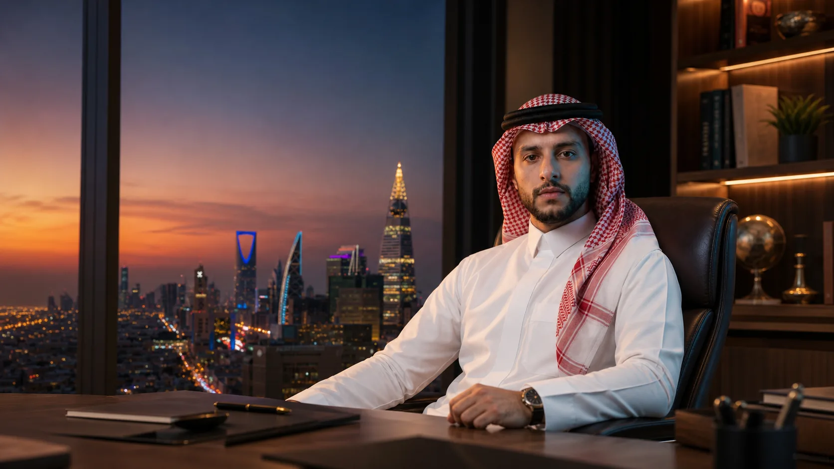 محمود العوضي في مكتب استراتيجي للتسويق الرقمي في الرياض